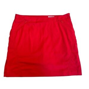 Callaway golf red mini skirt skort Sz 12
